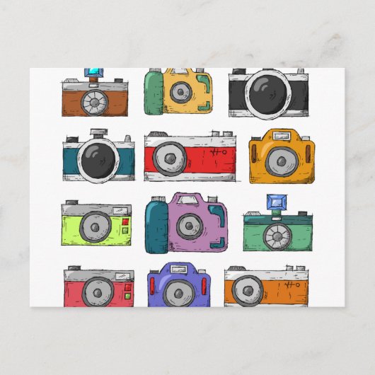 ヴィンテージカメラ ポストカード (正面)