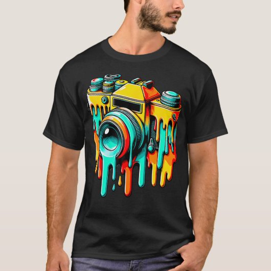 ヴィンテージカメラ 写真家 写真撮影 写真 Tシャツ (正面)
