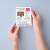 ヴィンテージカメラ、写真、写真家の採用 チラシ (手)