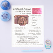 ヴィンテージカメラ、写真、写真家の採用 チラシ (シングル)