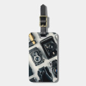 ヴィンテージカメラ（白い背景） ラゲッジタグ (正面縦)