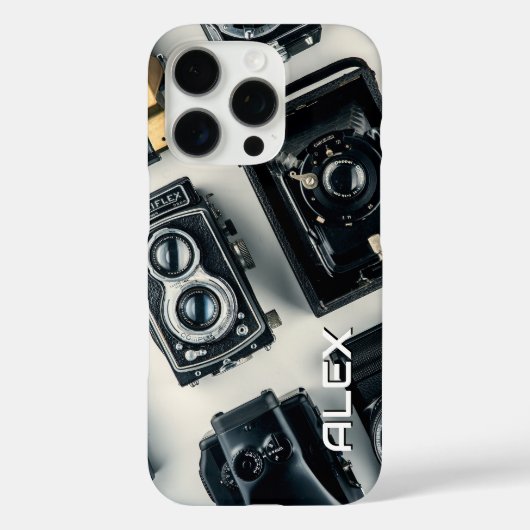 ヴィンテージカメラ(白い背景) Case-Mate iPhoneケース (裏面)