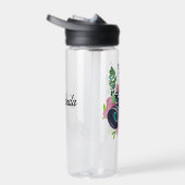 ヴィンテージカメラ、緑の葉 ウォーターボトル (右面)