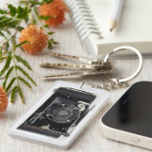 ヴィンテージカメラUSA折りたたみカメラ名DsAK キーホルダー (正面右)