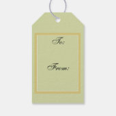 ヴィンテージカメリアフランスの植物学 ギフトタグ (裏面)