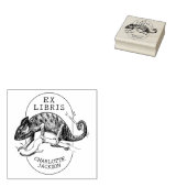 ヴィンテージカメレオンモダン、Ex Libris Book ラバースタンプ (押印)