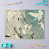 ヴィンテージカモメ海鳥ビーチの分離 薄葉紙 (クラフト)