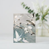 ヴィンテージカモメ海鳥ビーチサマーシーサイド ポストカード (スタンド正面)