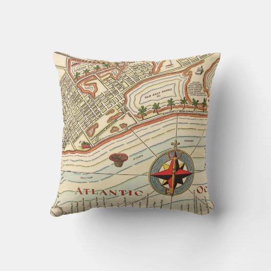 ヴィンテージカヨフエソ装飾用クッション クッション (裏面)