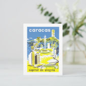 ヴィンテージカラカス、ベネズエラ、旅行ポスター ポストカード (スタンド正面)