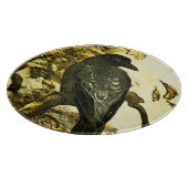 ヴィンテージカラスは枝テオ・ヴァン・ホイテマに止まった カッティングボード (角)