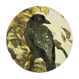 ヴィンテージカラスは枝テオ・ヴァン・ホイテマに止まった カッティングボード