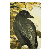 ヴィンテージカラスは枝テオ・ヴァン・ホイテマに止まった ミニクリップボード (裏面)