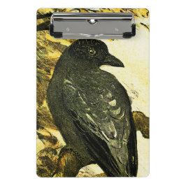 ヴィンテージカラスは枝テオ・ヴァン・ホイテマに止まった ミニクリップボード