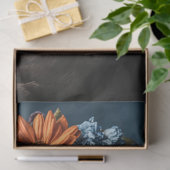 ヴィンテージカラス鳥フローラ切り離し 薄葉紙 (ギフト)