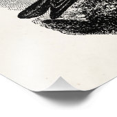 ヴィンテージカラス黒鳥カラスパーソナライズされた鳥 フォトプリント            (角)