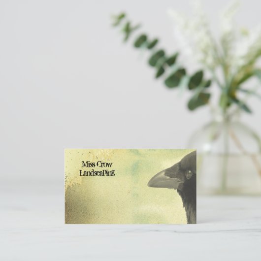 ヴィンテージカラス 名刺 (スタンド正面)