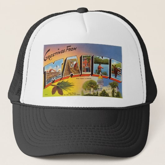 ヴィンテージカラフルあいさつ キャップ (正面)