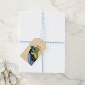 ヴィンテージカラフルが冠をかぶる ギフトタグ (より糸付き)