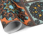 ヴィンテージカラフルとフローラのシームレスなパターン  ラッピングペーパー (ロールコーナー)