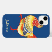 ヴィンテージカラフルな農場のニワトリ Case-Mate iPhoneケース (裏面 (横))