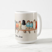 ヴィンテージカラフルのパーチ コーヒーマグカップ (正面右)