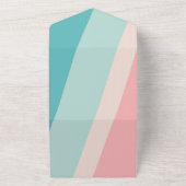 ヴィンテージカラフルの夏のすべてのワンウェディング招待 オールインワン招待状 (外側)