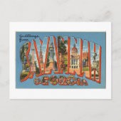 ヴィンテージカラフルの挨拶サバンナグルジア ポストカード (正面)