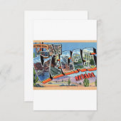 ヴィンテージカラフルの挨拶 セーブザデート (正面/裏面)