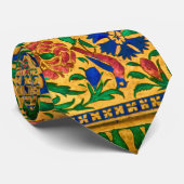 ヴィンテージカラフルの花柄 ネクタイ (ロール)