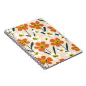 ヴィンテージカラフルの花柄。 ノートブック (右側)