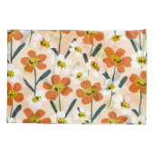 ヴィンテージカラフルの花柄。 枕カバー (裏面)