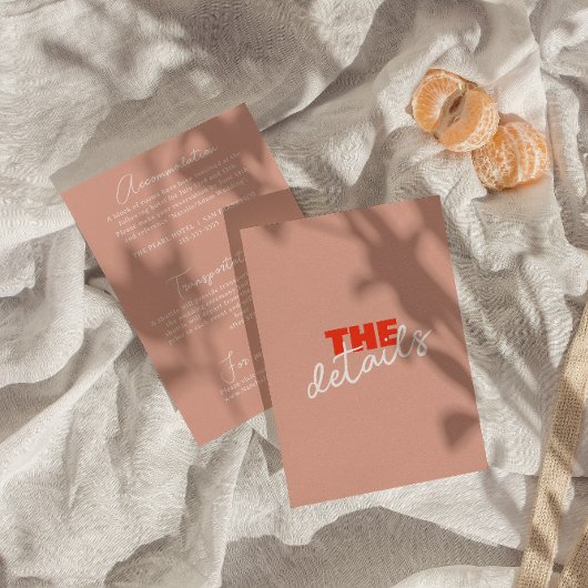 ヴィンテージカラフルはっきりしたモダン結婚レトロ詳細 エンクロージャーカード