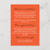 ヴィンテージカラフルはっきりしたモダン結婚レトロ エンクロージャーカード (正面)