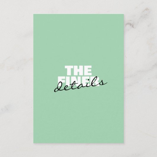 ヴィンテージカラフルはっきりしたモダン結婚レトロ エンクロージャーカード (裏面)