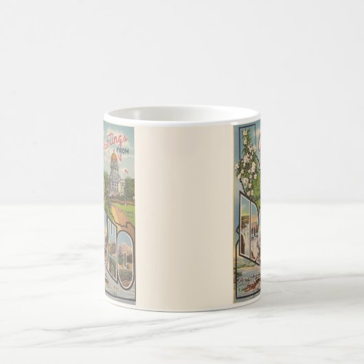 ヴィンテージカラフルアイダホマグ コーヒーマグカップ (中央)