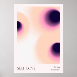 ヴィンテージカラフルアウラ効果グラデーション ポスター