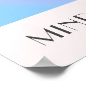 ヴィンテージカラフルアウラ効果グラデーション ポスター (角)