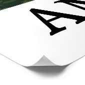 ヴィンテージカラフルアムステルダムオランダカナルビュー ポスター (角)