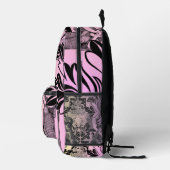 ヴィンテージカラフルアークデコダマスクビクトリアン時代 プリントバックパック (右)