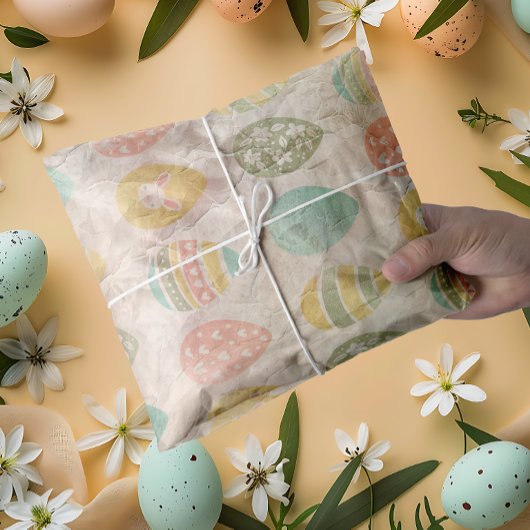 ヴィンテージカラフルイースターエッグ 薄葉紙
