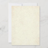 ヴィンテージカラフルウェディング招待状アールヌーボー 招待状 (裏面)