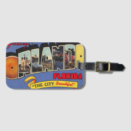 ヴィンテージカラフルオーランドフロリダ ラゲッジタグ