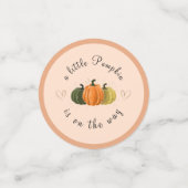 ヴィンテージカラフルカボチャ赤ちゃんシャワー秋秋 コンフェッティ (スモール正面)