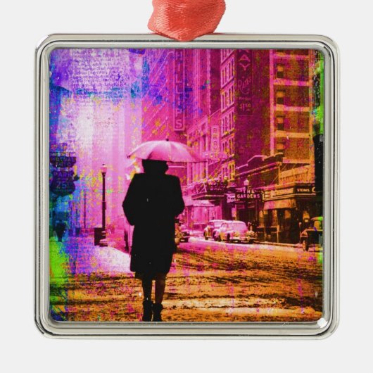 ヴィンテージカラフルカンザスシティー メタルオーナメント (正面)