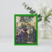 ヴィンテージカラフルクリスマスはがき シーズンポストカード (スタンド正面)