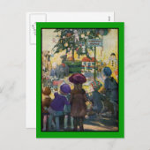 ヴィンテージカラフルクリスマスはがき シーズンポストカード (正面/裏面)