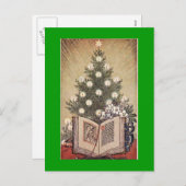 ヴィンテージカラフルクリスマスはがき シーズンポストカード (正面/裏面)