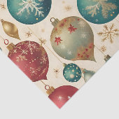 ヴィンテージカラフルクリスマスオーナメント 薄葉紙 (詳細)