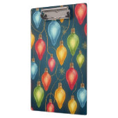 ヴィンテージカラフルクリスマスライトデコール クリップボード (左)